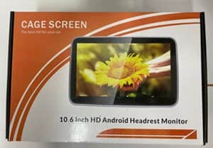 זוג מסכי משענת אנדרואיד ראש לרכב בגודל מסך 10.6 כולל אופציה לחיבור אוזניות BT