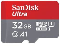 כרטיס זכרון 32GB Ultra microSDXC 120MBs