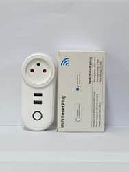 שקע חכם לחשמל בעל 2 כניסות USB